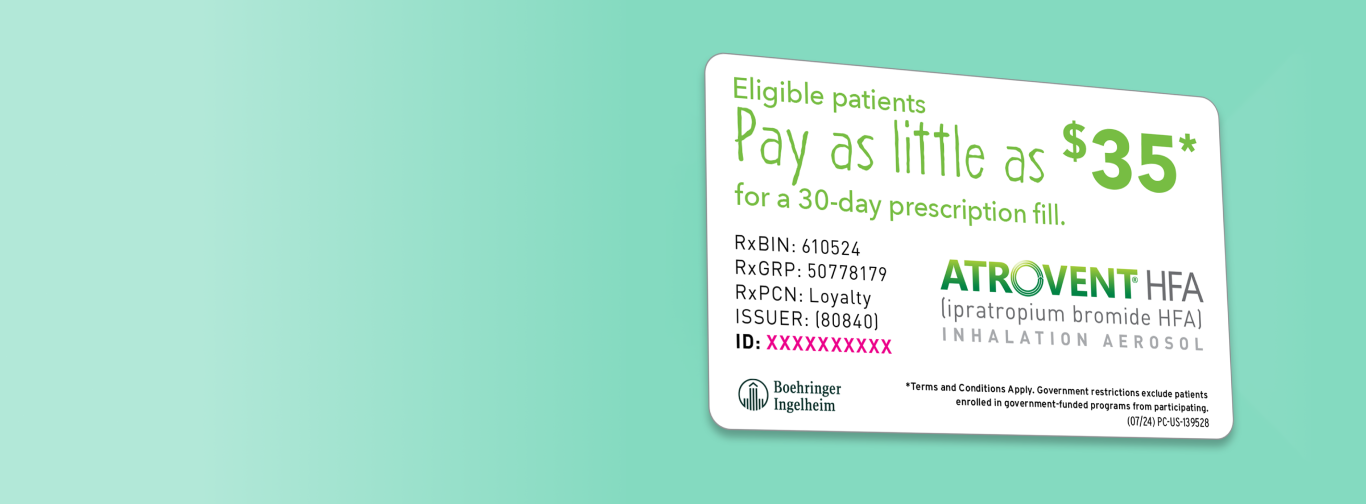ATROVENT® HFA (ipatropium bromide HFA) Savings Card